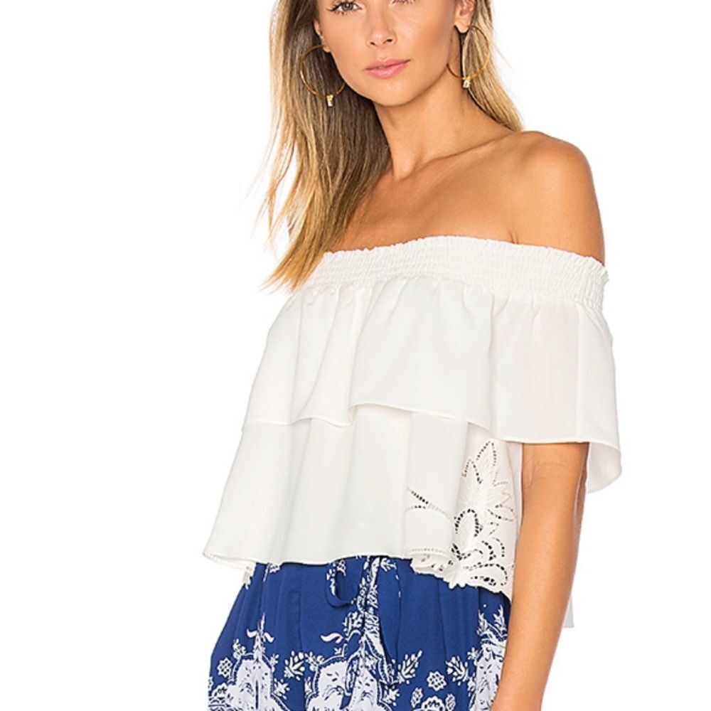 Lovers + Friends Angie Top in Ivory nwt - Picture 3 of 8